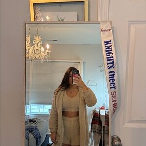 SHEIN Cream Cozy Pajama Set